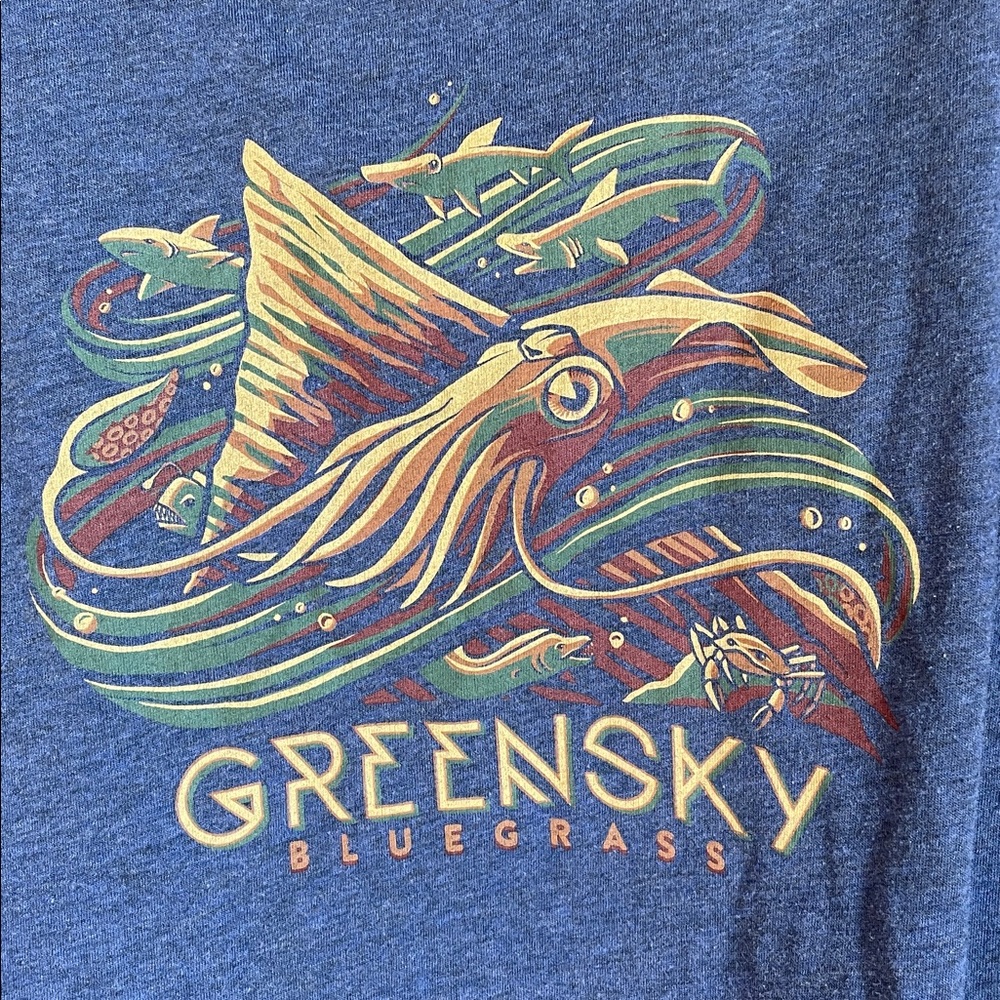 Greensky Bluegrass Red Rocks Racerback Relaxed Tank Tee, Size XL - Picture 2 of 4